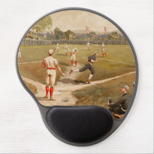 Alfombrilla De Ratón De Gel Viejo partido de béisbol de los años 1800
