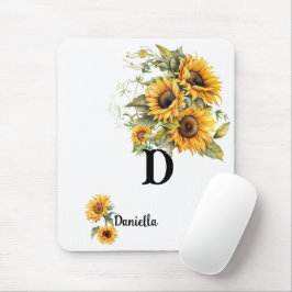 Alfombrilla de ratón de girasol personalizada
