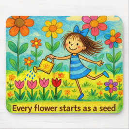 Alfombrilla de ratón de jardín lindo