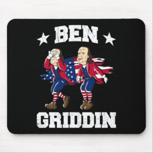 Alfombrilla De Ratón De Julio Benjamin Franklin Griddy Ben Griddin 1
