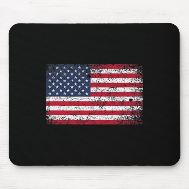 Alfombrilla De Ratón De Julio El Lado De Bandera Estadounidense En Peli (Frente)