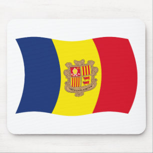 Alfombrilla de ratón de la bandera de Andorra