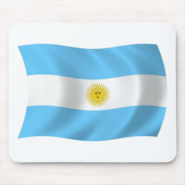 Alfombrilla de ratón de la bandera de Argentina (Frente)