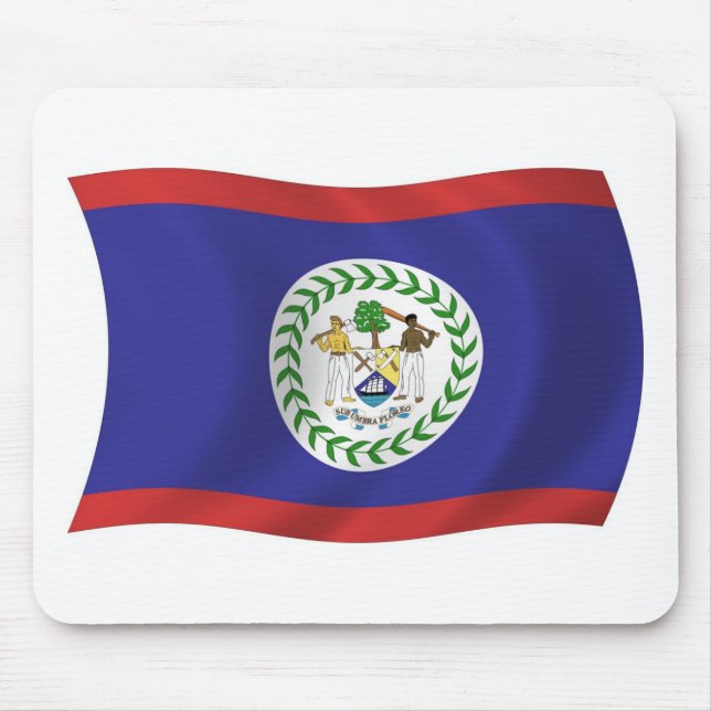 Alfombrilla de ratón de la bandera de Belice (Frente)