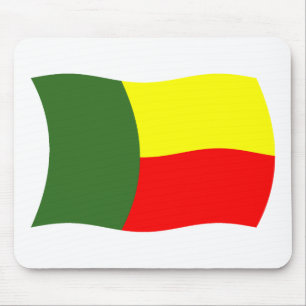 Alfombrilla de ratón de la bandera de Benín