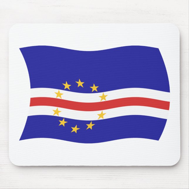 Alfombrilla de ratón de la bandera de Cabo Verde (Frente)