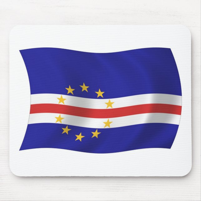 Alfombrilla de ratón de la bandera de Cabo Verde (Frente)