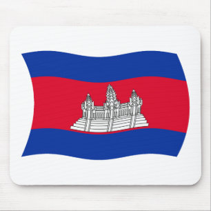 Alfombrilla de ratón de la bandera de Camboya