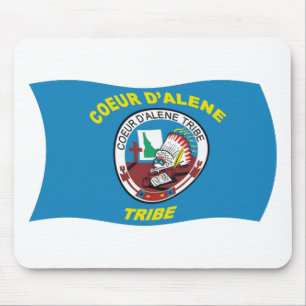 Alfombrilla de ratón de la bandera de Coeur d'Alen