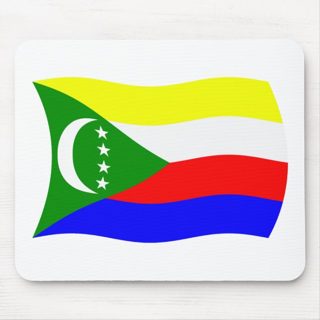 Alfombrilla de ratón de la bandera de Comoras (Frente)