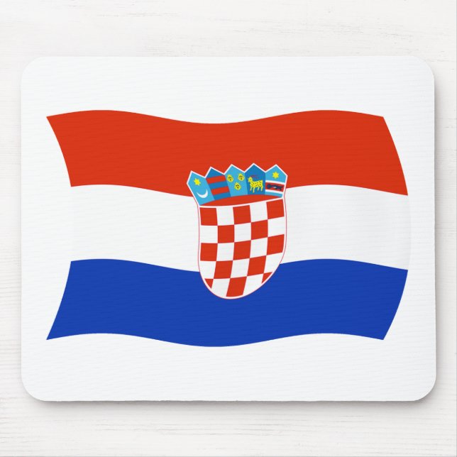 Alfombrilla de ratón de la bandera de Croacia (Frente)