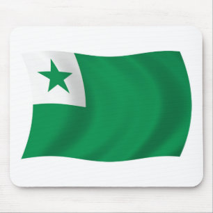 Alfombrilla de ratón de la bandera de Esperanto