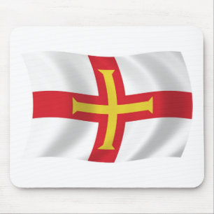 Alfombrilla de ratón de la bandera de Guernsey
