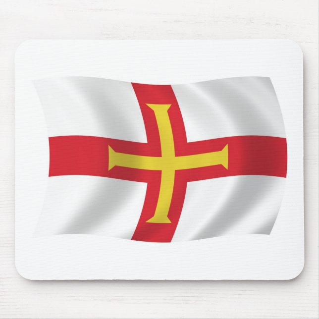 Alfombrilla de ratón de la bandera de Guernsey (Frente)