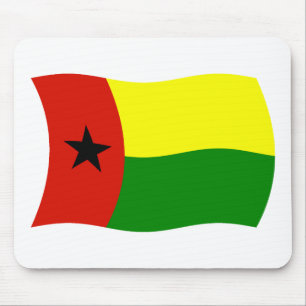 Alfombrilla de ratón de la bandera de Guinea Bissa