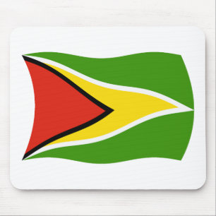 Alfombrilla de ratón de la bandera de Guyana