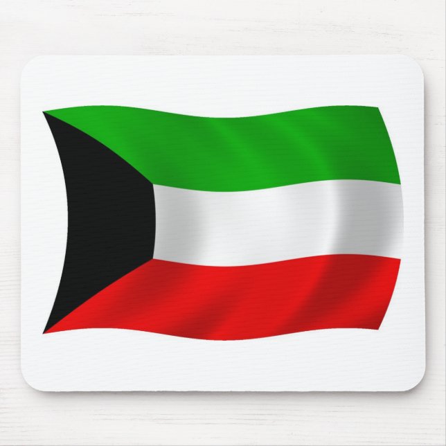 Alfombrilla de ratón de la bandera de Kuwait (Frente)