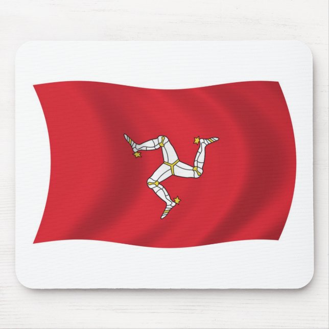 Alfombrilla de ratón de la bandera de la Isla de M (Frente)