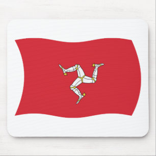 Alfombrilla de ratón de la bandera de la Isla de M