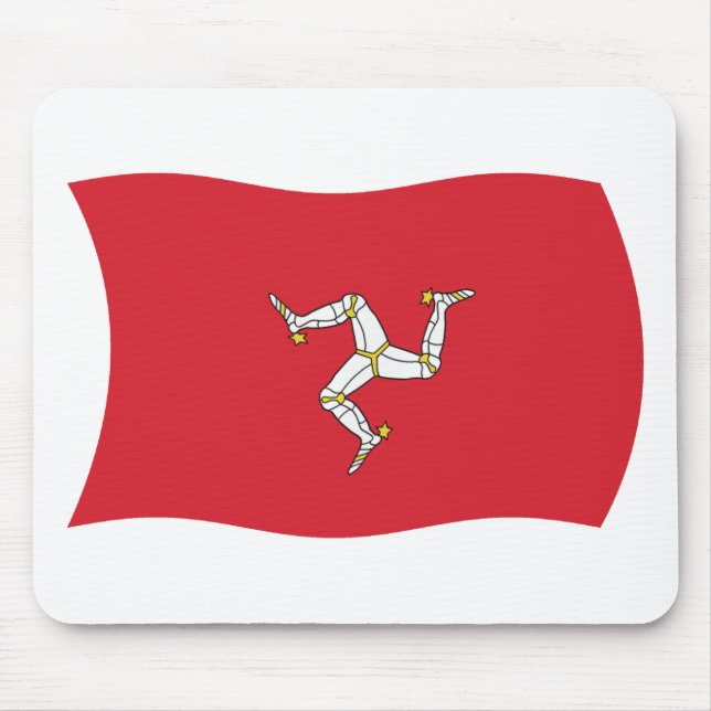 Alfombrilla de ratón de la bandera de la Isla de M (Frente)