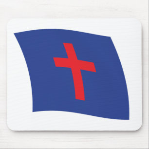 Alfombrilla de ratón de la bandera de la religión