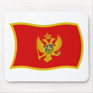 Alfombrilla de ratón de la bandera de Montenegro