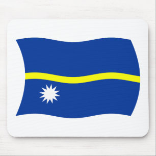 Alfombrilla de ratón de la bandera de Nauru
