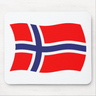 Alfombrilla de ratón de la bandera de Noruega
