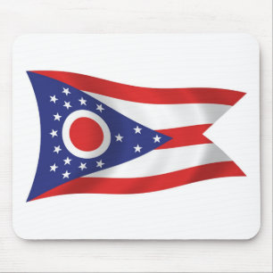 Alfombrilla de ratón de la bandera de Ohio