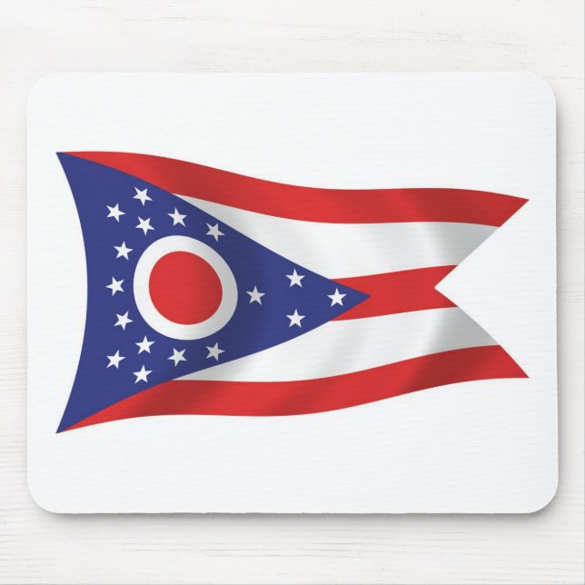 Alfombrilla de ratón de la bandera de Ohio (Frente)