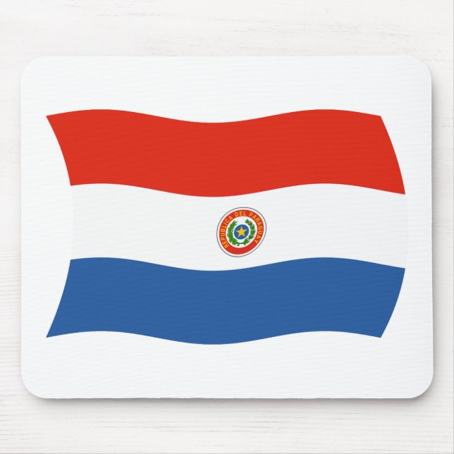 Alfombrilla de ratón de la bandera de Paraguay (Frente)