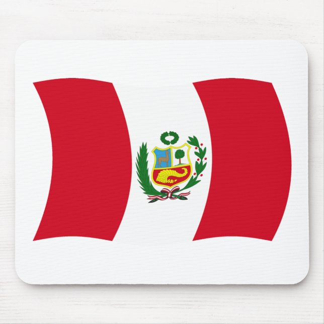 Alfombrilla de ratón de la bandera de Perú (Frente)