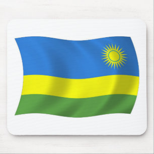 Alfombrilla de ratón de la bandera de Ruanda