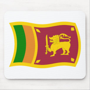 Alfombrilla de ratón de la bandera de Sri Lanka