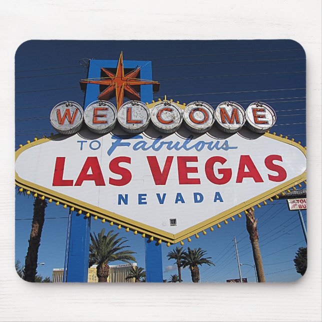 Alfombrilla De Ratón Dé la bienvenida a Las Vegas fabuloso Mousepad (Frente)