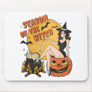 Alfombrilla De Ratón De la Bruja Halloween Samhain 1