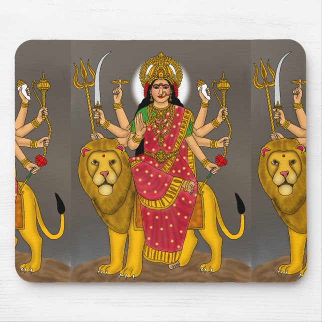 Alfombrilla de ratón de la diosa Durga (Frente)
