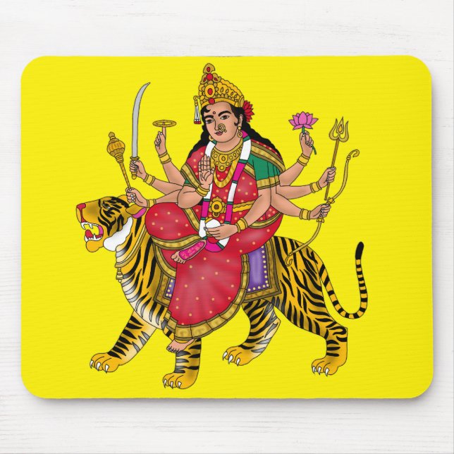 Alfombrilla de ratón de la diosa Durga (Frente)