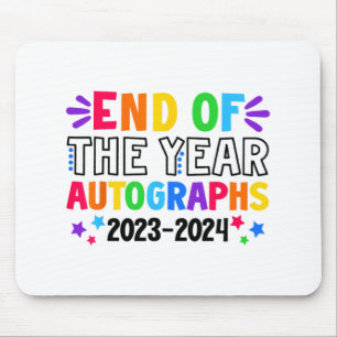 Alfombrilla De Ratón De Las Autografías Del Año 2023-2024 Último Día De