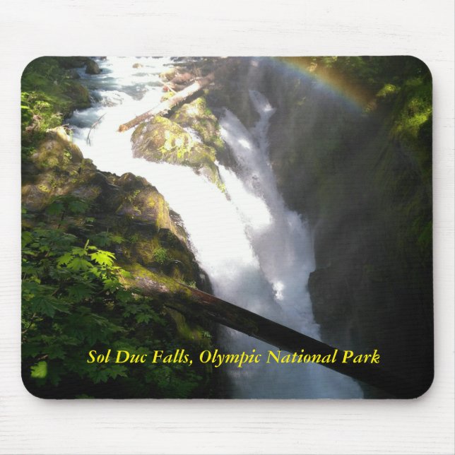 Alfombrilla de ratón de las cataratas de Sol Duc (Frente)