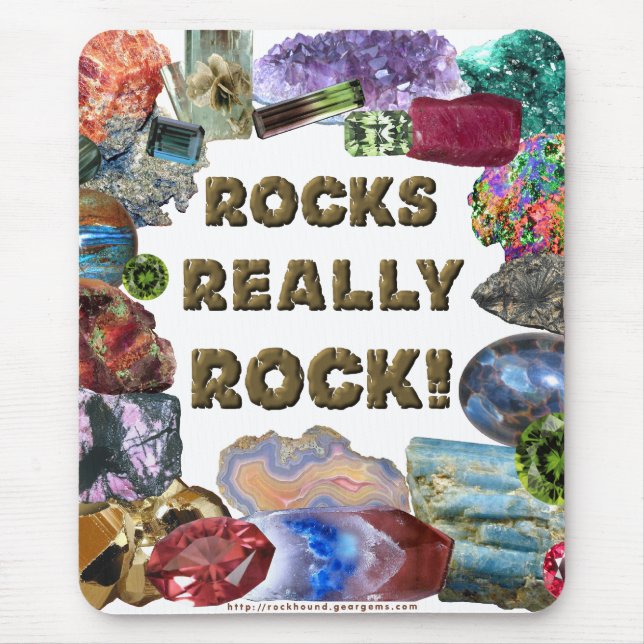 Alfombrilla De Ratón De las rocas roca realmente (Frente)