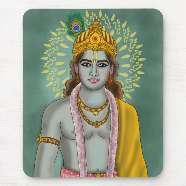 Alfombrilla de ratón de Lord Krishna (Frente)