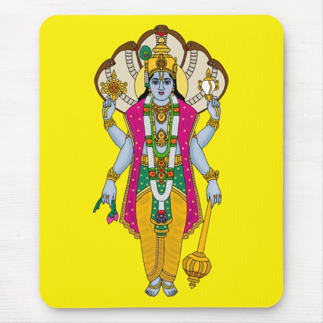 Alfombrilla de ratón de Lord Vishnu (Frente)