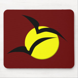 Alfombrilla de ratón de Luna Llena y Murciélagos