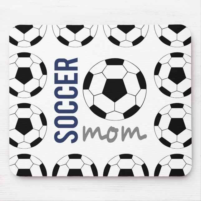 Alfombrilla de ratón de Mamá de Fútbol (Frente)