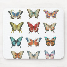Alfombrilla de ratón de mariposa colorida para hog