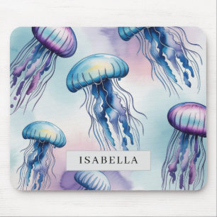 Alfombrilla de ratón de medusas y puntos de niebla