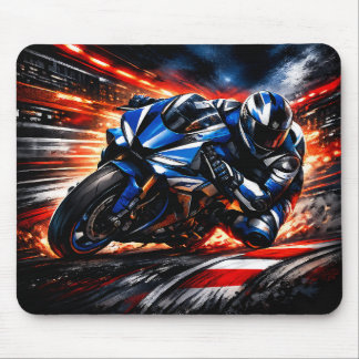 Alfombrilla de ratón de moto de carreras