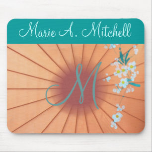 Alfombrilla De Ratón ~ de Mousepad floral:: Monograma