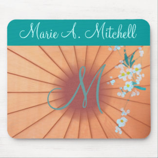 Alfombrilla De Ratón ~ de Mousepad floral:: Monograma